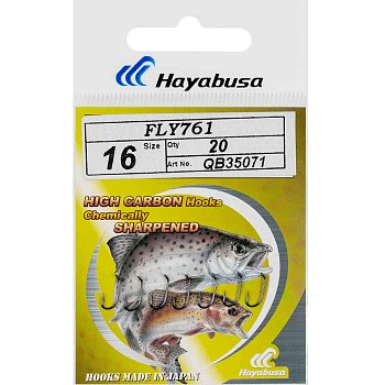 Крючки Hayabusa Fly 761 B.Ni. (20шт)